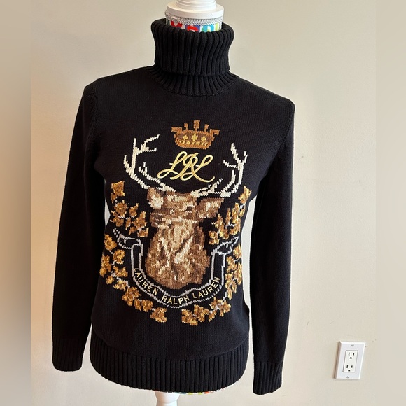 Lauren Ralph Lauren Sweaters - NWOT Lauren Ralph Lauren Intarsia knit 100% cotton turtleneck sweater.